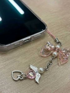 Cute Pink Bow & Angel Phone charm