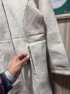 Jean Michel Basquait Long Sherpa Fleeced Jacket