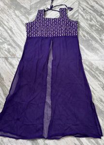 Elegant Purple Ethnic Gown