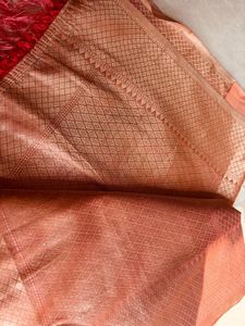 Elegant Red Banarasi Saree