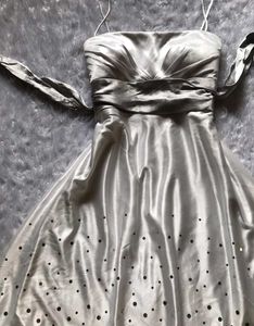 Silver Mini Party Dress