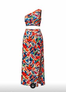 Floral Two-Piece Outfit