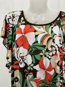 Floral Print Dolman Sleeve Top