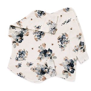 Stylish Floral Print Tunic Top