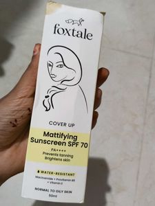 Foxtale Mattifying Sunscreen SPF 70