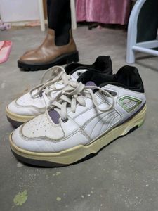 White Lace-Up PUMA Sneakers