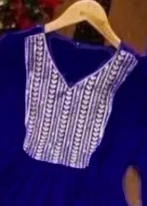 Elegant Blue Embroidered Kurta Set