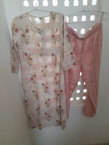 Elegant Floral Print Kurta