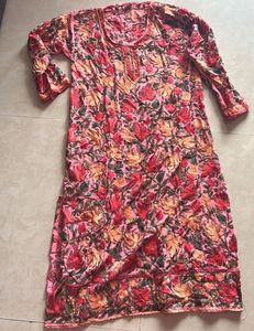 Kashmir Work Embroidered Kurta Offer Price