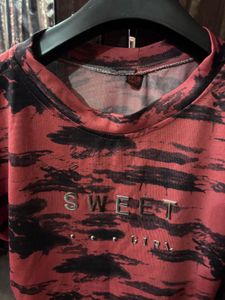 Red &amp; Black Tiger Print Top