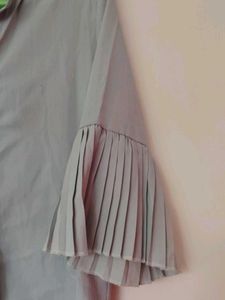 Elegant Pleated Sleeve shirt