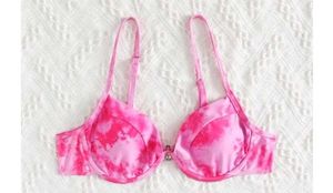 Pink Tie-Dye Bikini Top/Bra