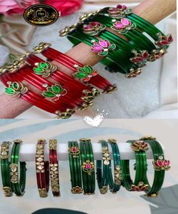 mattigajullu Glass Bangles Set any 4 sets