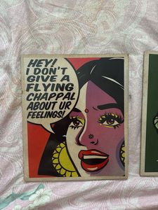 set of 2 genz &amp; Quirky Wall Art Print