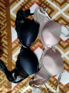 Set of 2 Bras - Black & Nude