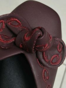 Women's Burgundy Ballet Flats | Beautiful