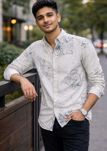 Floral Print Casual Shirt