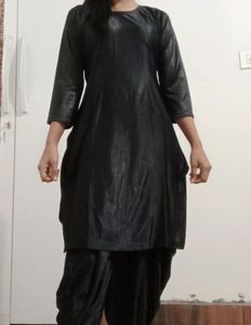 Black Top And Patiyala Pant