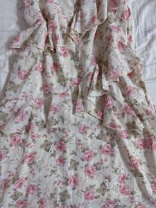 Floral Ruffle Skirt