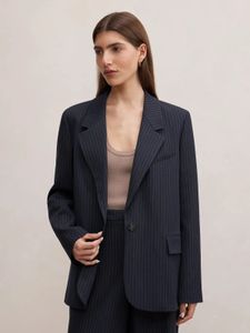 Pinstripe Blazer