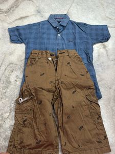 kids shirt capri set