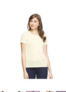 Vero ModaWomens Round Neck Cutout Back SelfPrinted