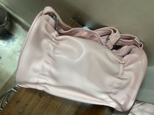 Cute Pink Ruched Hobo Sling Bag