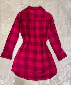 Pink Shirt Dress