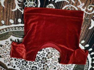 Red Velvet Blouse