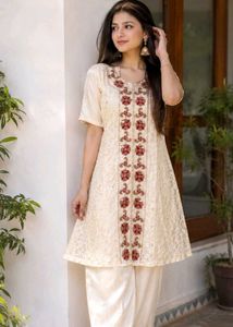 Elegant Embroidered Kurta Set