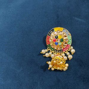 Multicolor Necklace Set With Maangteeka