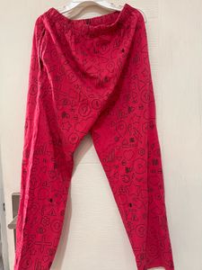 Red Patterned Lounge Pants