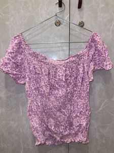 mark and Spencer’s off shoulder top