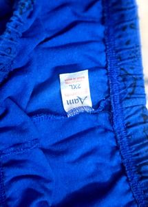 Blue Shorts with Umbrella Print