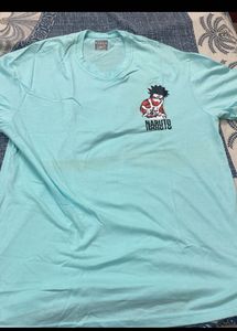 Naruto Graphic Tee and Denim Shorts Set