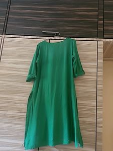 Silk Green Kurta Size XL