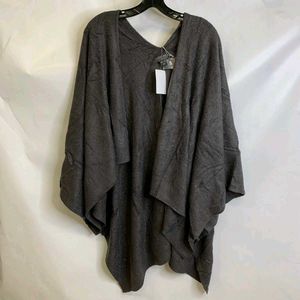 Elegant Gray Poncho