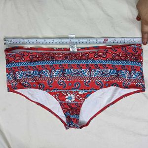 Stylish🥰 Red Paisley Bikini Bottom