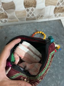 Boho Embroidered Peacock Sling Bag