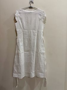 Chic White Button-Down Dress