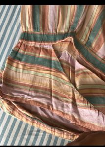 Beach Striped Strapless Jumpsuit