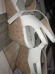 Beige Crisscross Sandals