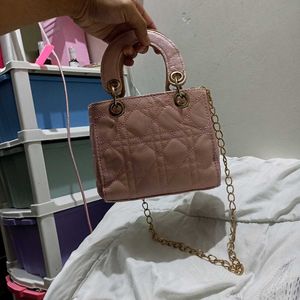 Daisy Pink Quilted Mini Bag