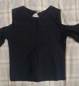 Navy blue crop Top