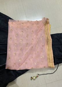 Black &amp; Gold Trim Ethnic lehenga