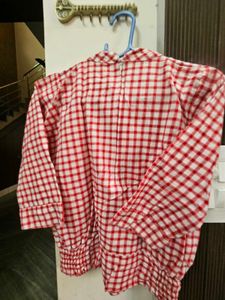 Red &amp; White Checkered Top