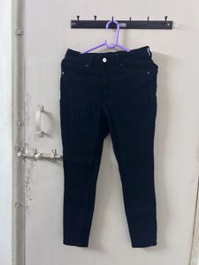 Black Skinny Jeans Women Size 30 High Waisted
