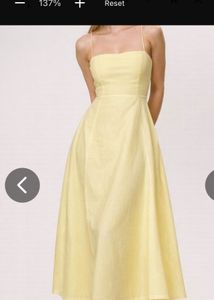 Yellow Spaghetti Strap Maxi Dress