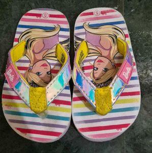 Adorable Barbie Flip-Flops for Girls in size 5