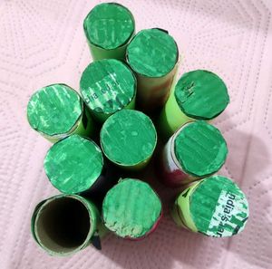 DIY Craft Supplies: Cardboard Tubes💛🧡💙♥️